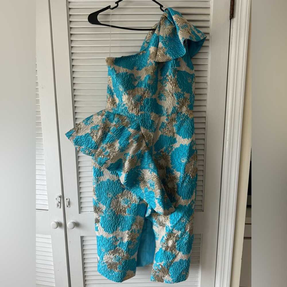 Blue and gold dress,size XL